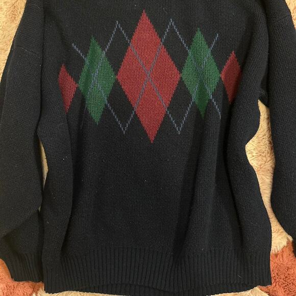 Vintage Umberto Italian Argyle Sweater - Picture 4 of 6